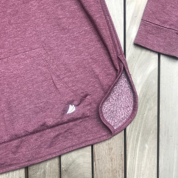 FREE 2 BE Purple Drawstring Hooded Pouch Sweater - Picture 4 of 5